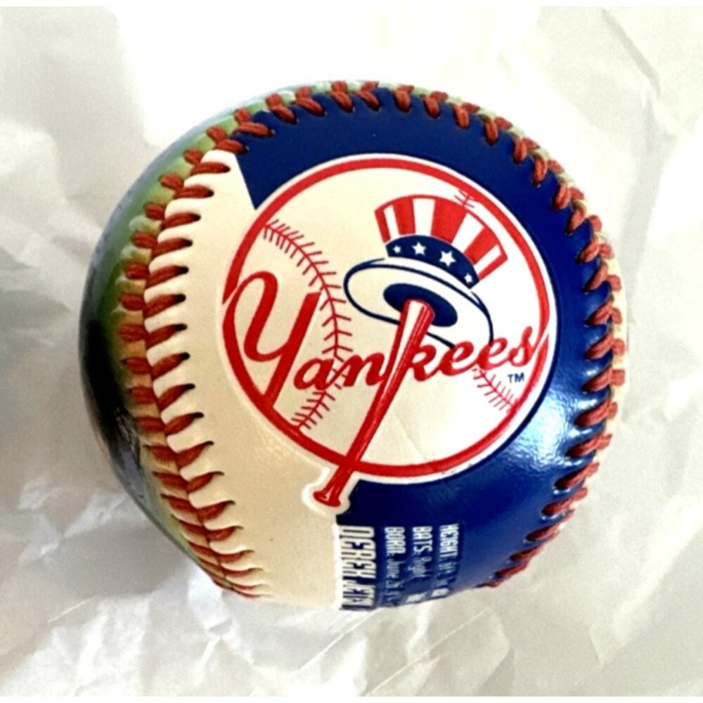 New York Yankees Derek Jeter Baseball Rare 2003 Fotoball Photo Ball Vintage NEW